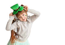 girl with Shamrock hat