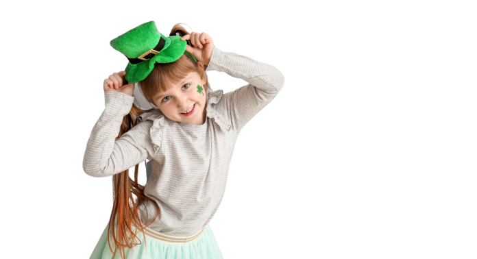 girl with Shamrock hat