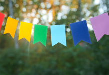 flags in the sun