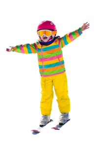 kid skiing