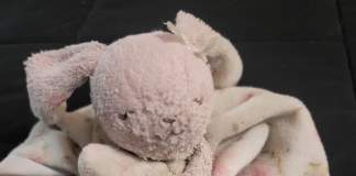 Pink bunny lovey