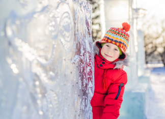 girl near ice